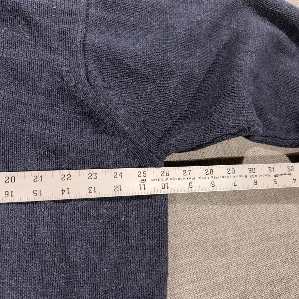 IZOD Sweater Mens XXL Navy Blue Good Crewneck Cotton Blend Ribbed Knit 0714